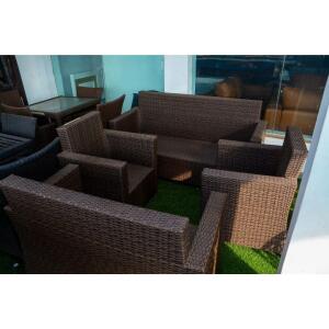 SET OF 7 SEATER BASKET SOFA