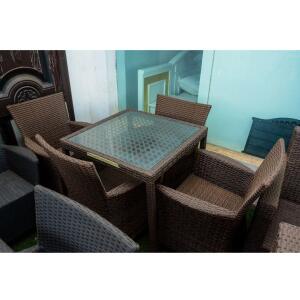 SET OF BASCKET SIT OUT DINING BY 4