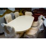 SET OF DINING BY 6 C002 WHT
