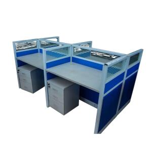 SET OF WORK STATION BLUE & WHITE