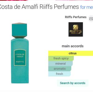 Costa De Amalfi Riiffs Extrait De Parfum 100ml