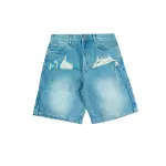 HOS Stylishly Ripped Jean Shorts