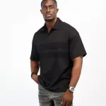 HOS Black Chic Collar Tee