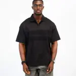 HOS Black Chic Collar Tee